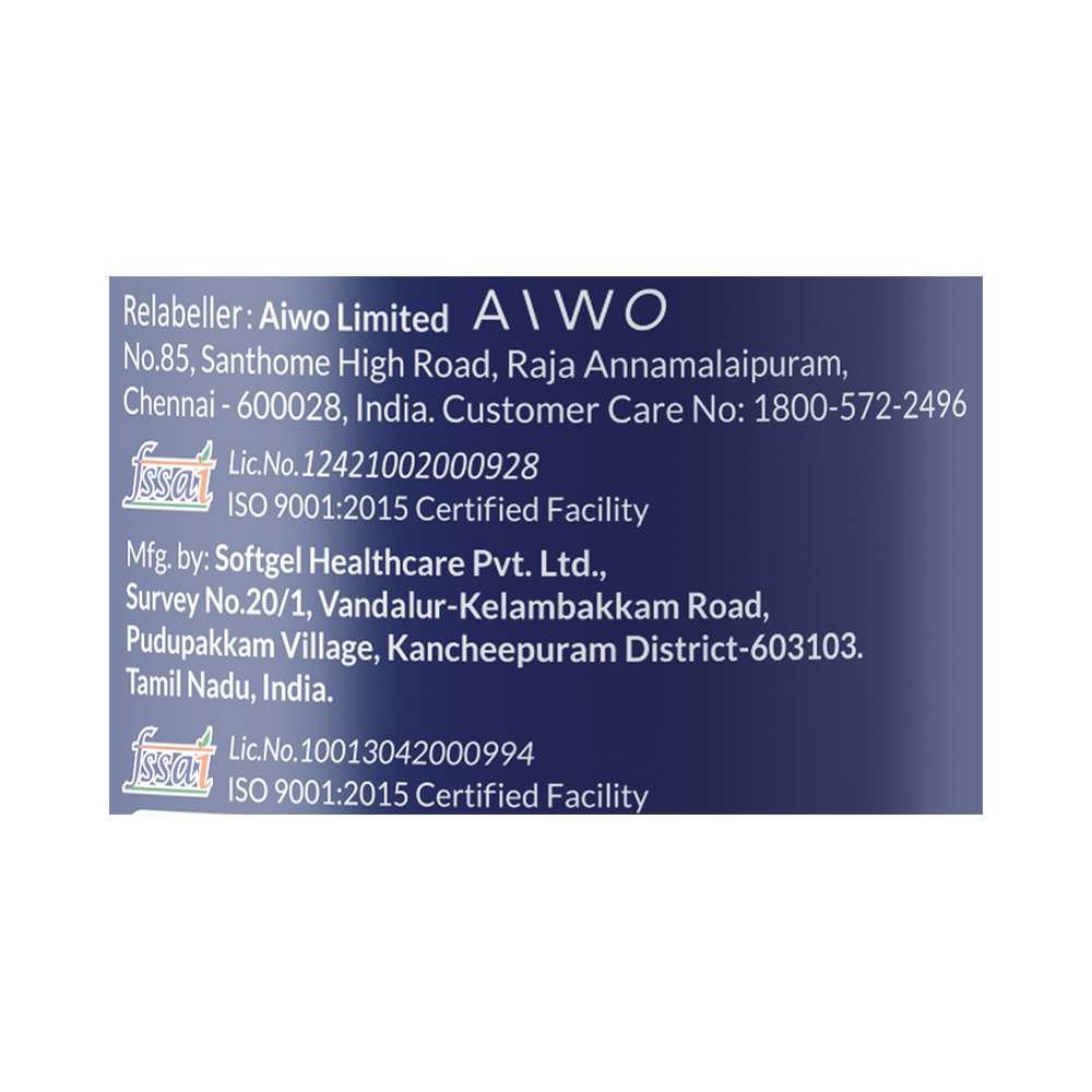 AIWO Ultimate Omega 3 Double Strength Fish Oil 1000mg for Heart Health | Capsule