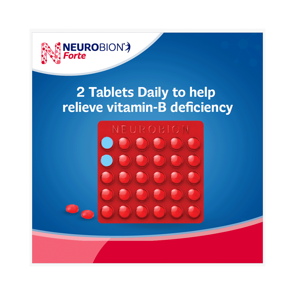 Neurobion Forte Tablet with Vitamin B12 | Helps Manage Numbness and Tingling Sensation Tablet