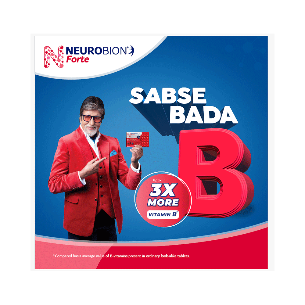 Neurobion Forte Tablet with Vitamin B12 | Helps Manage Numbness and Tingling Sensation Tablet