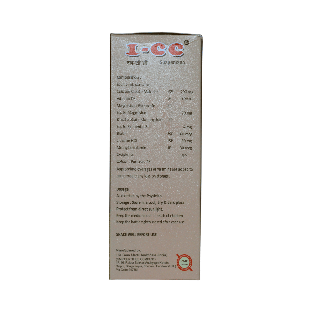 1-CC Oral Suspension Sugar Free