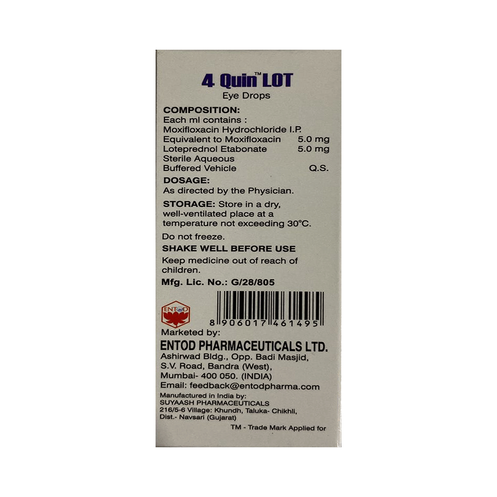 4 Quin Lot Eye Drop Bak Free