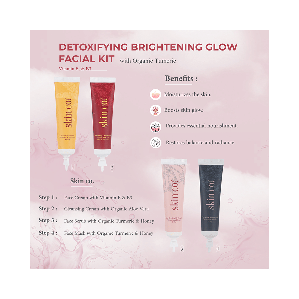 Skin Co. Detoxifying Brightening Glow Facial Kit