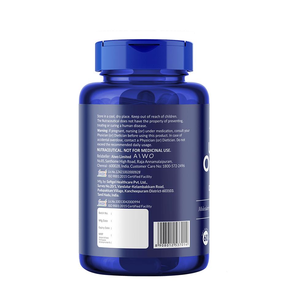 AIWO Ultimate Omega 3 Double Strength Fish Oil 1000mg for Heart Health | Capsule