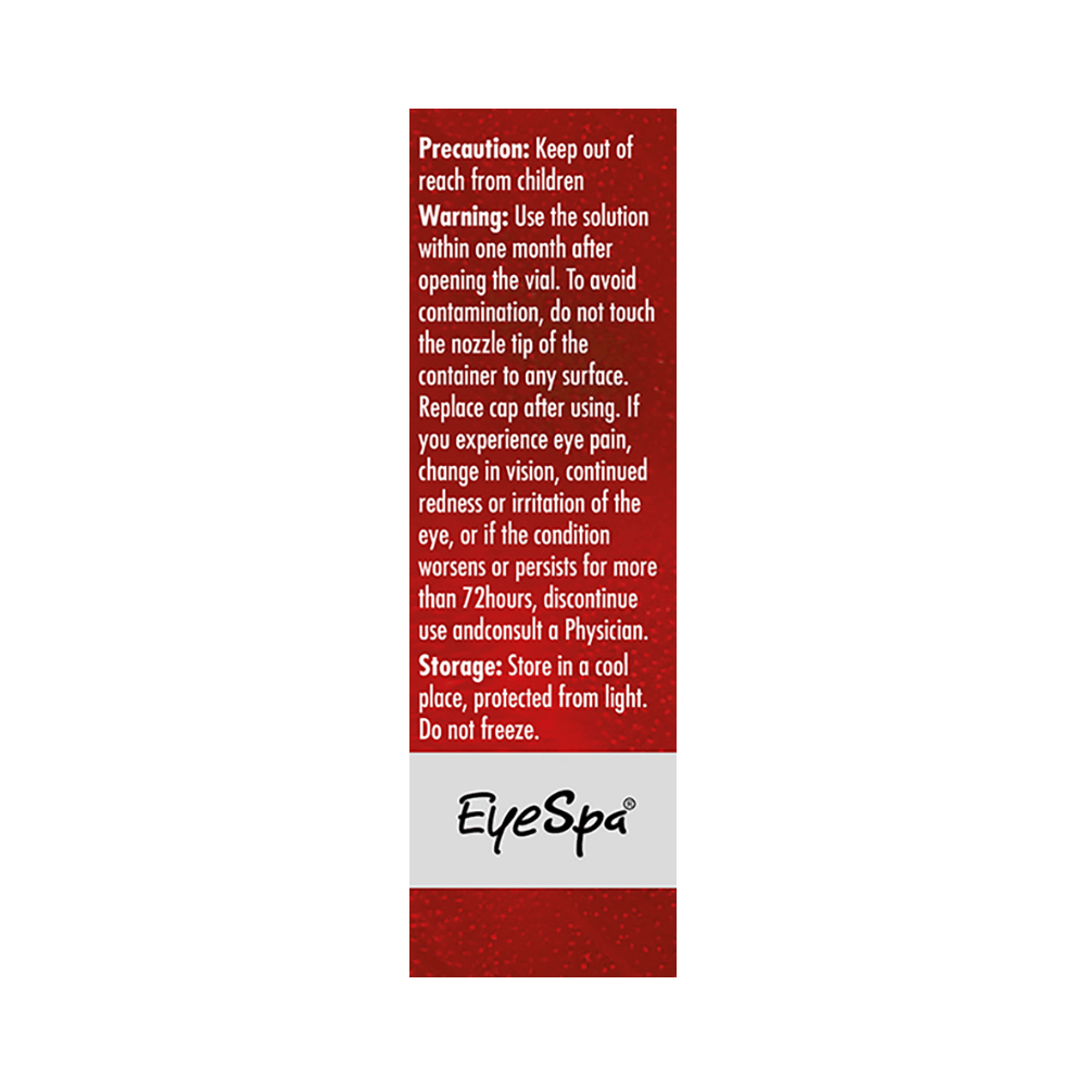 Eye Spa Red Redness Reliever Eye Drops| Help in Discomfort from Burning, Itchiness