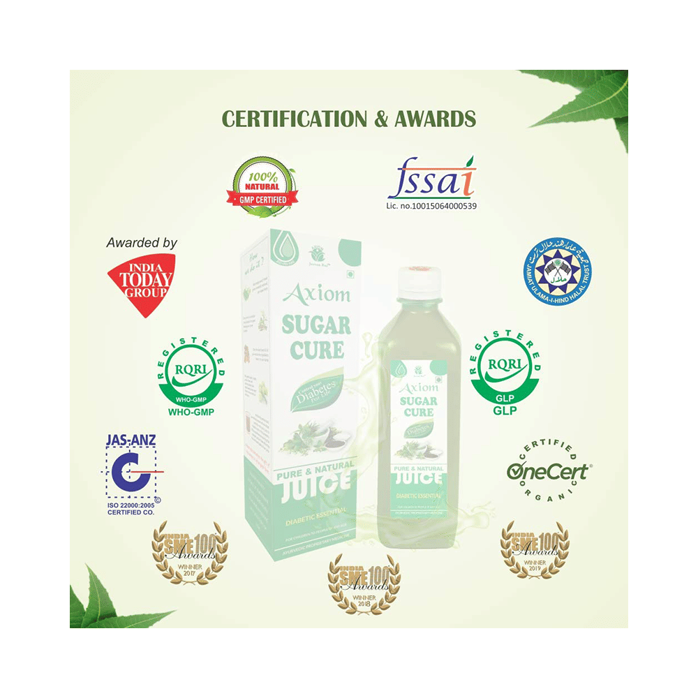 Axiom Sugar Cure Juice | For Weight Management, Blood Sugar & Blood Pressure Levels | No Added Sugar No Added Sugar