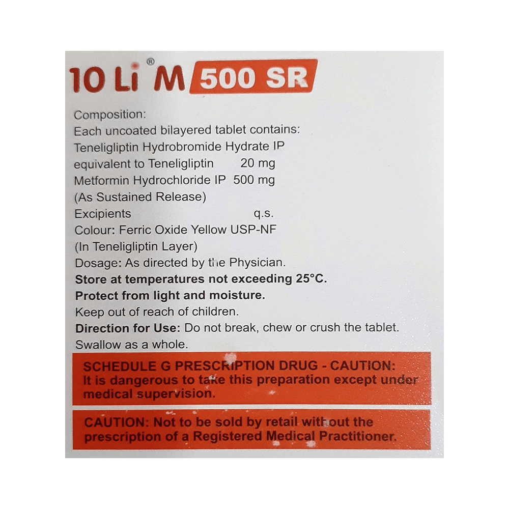 10 LI M 500 SR Tablet