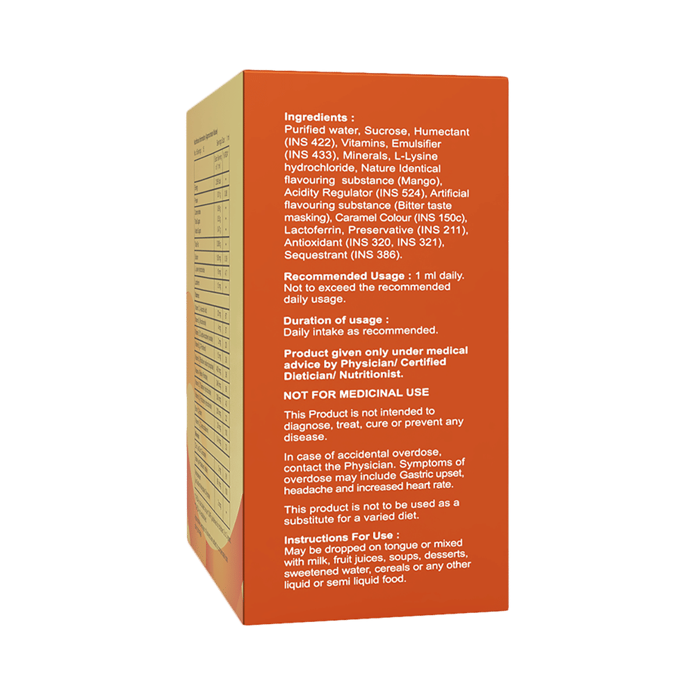 A to Z Multivitamin and Multimineral Oral Drops Mango
