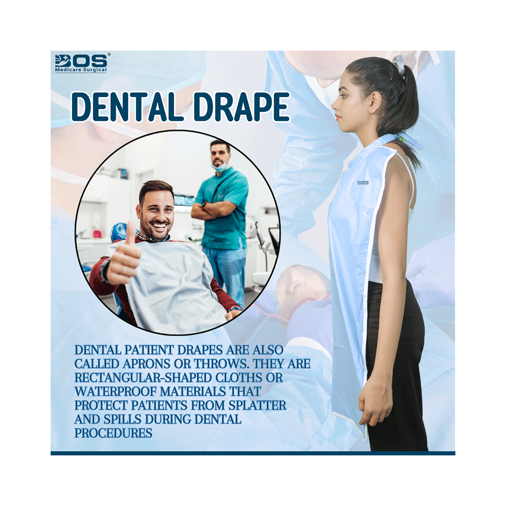 Bos Medicare Surgical Medical and Dental Patient Drape Sky Blue