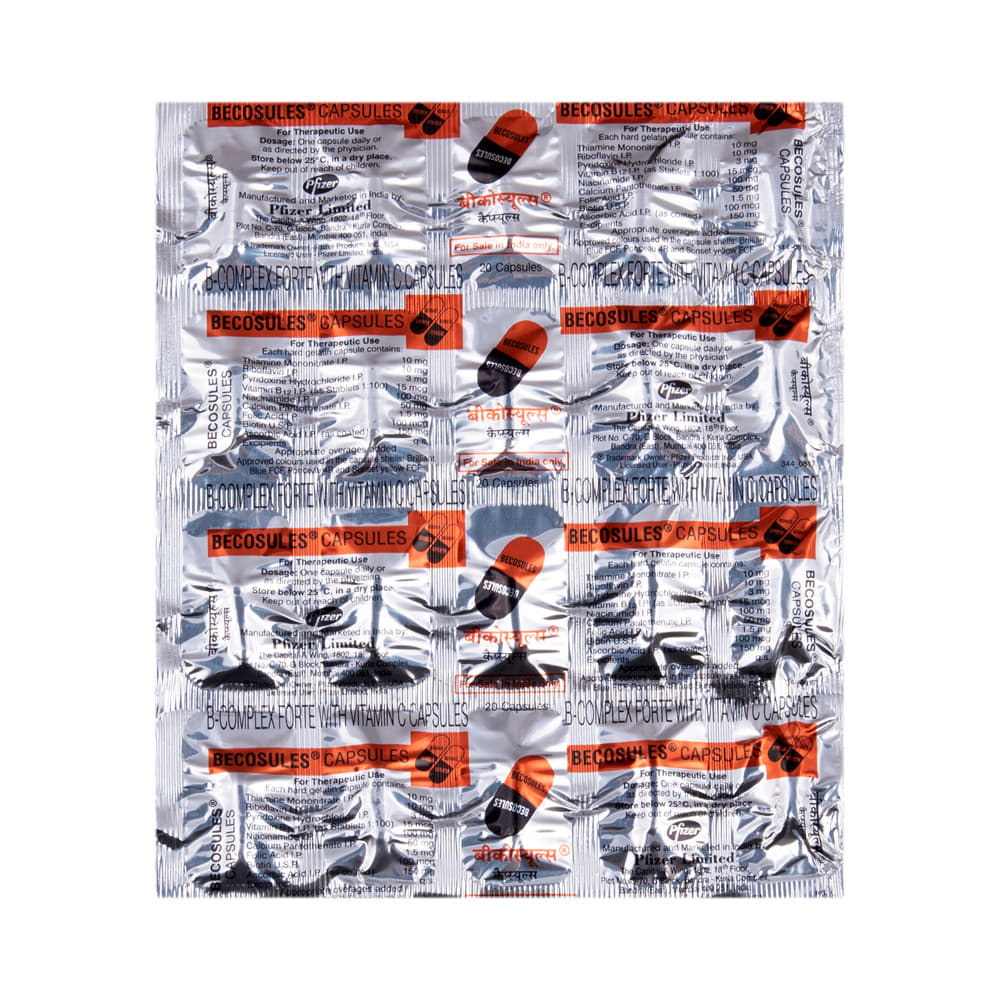 Becosules Capsule with B-Complex & Vitamin C | For Mouth Ulcers
