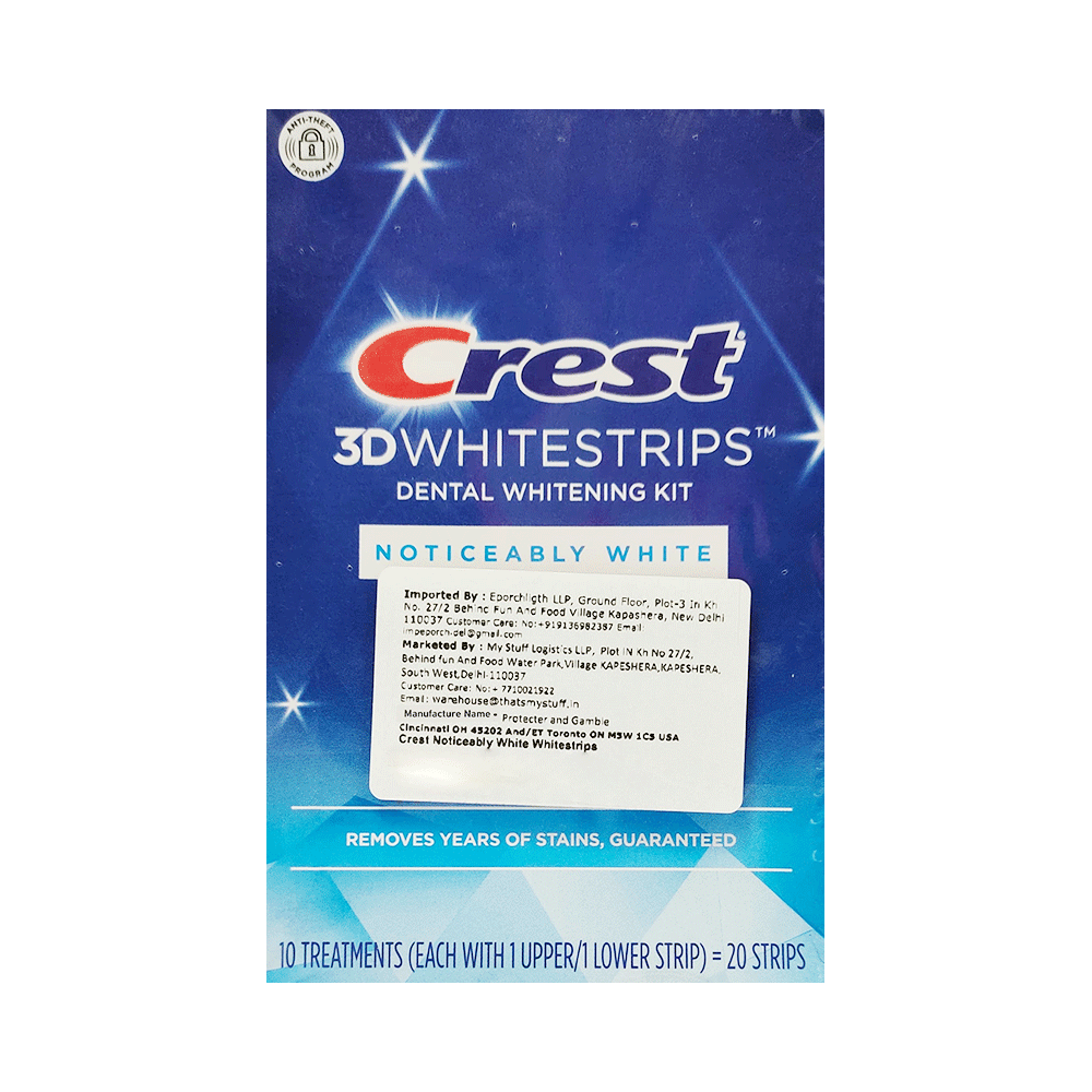 Crest Whitestrips Dental Whitening Strip Kit