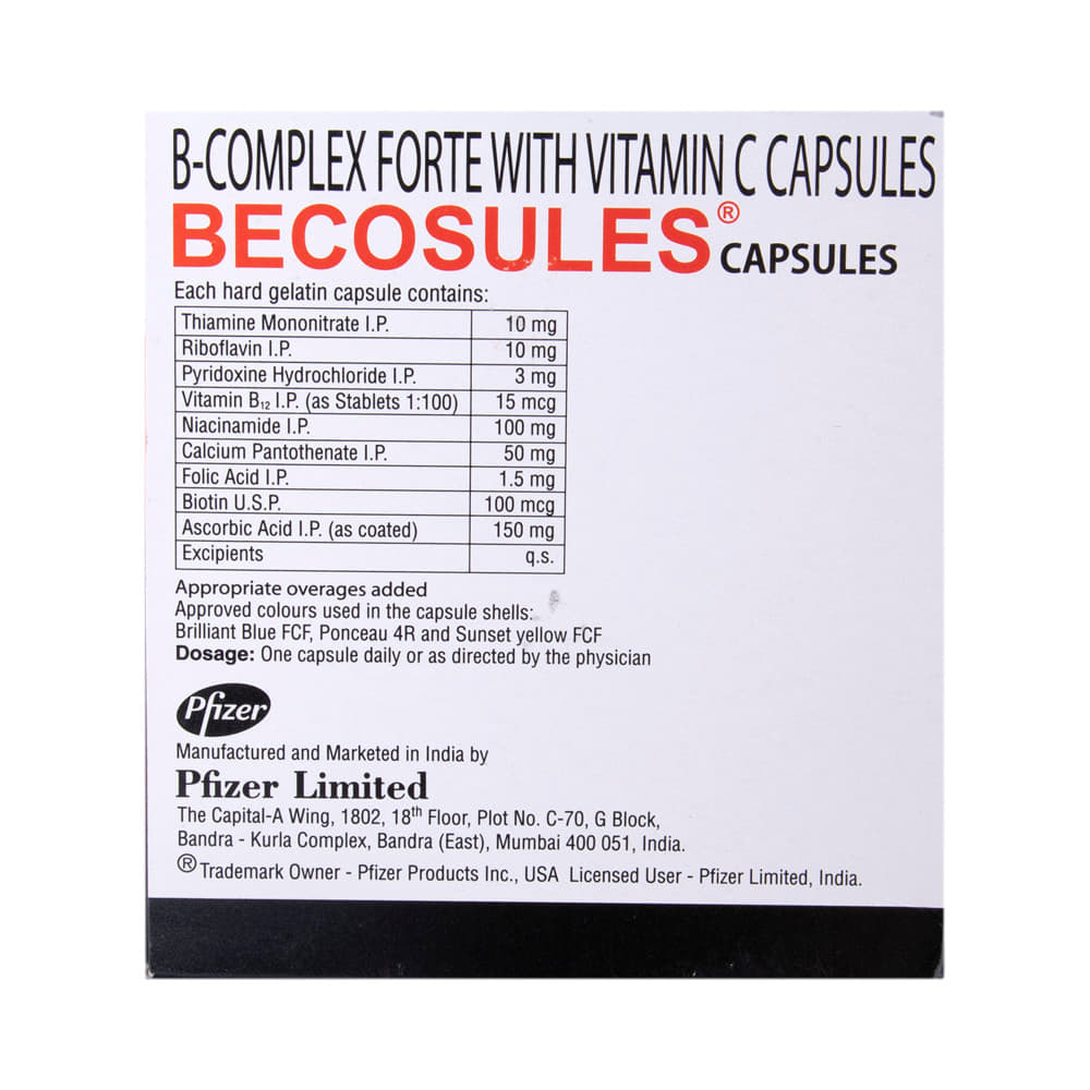 Becosules Capsule with B-Complex & Vitamin C | For Mouth Ulcers