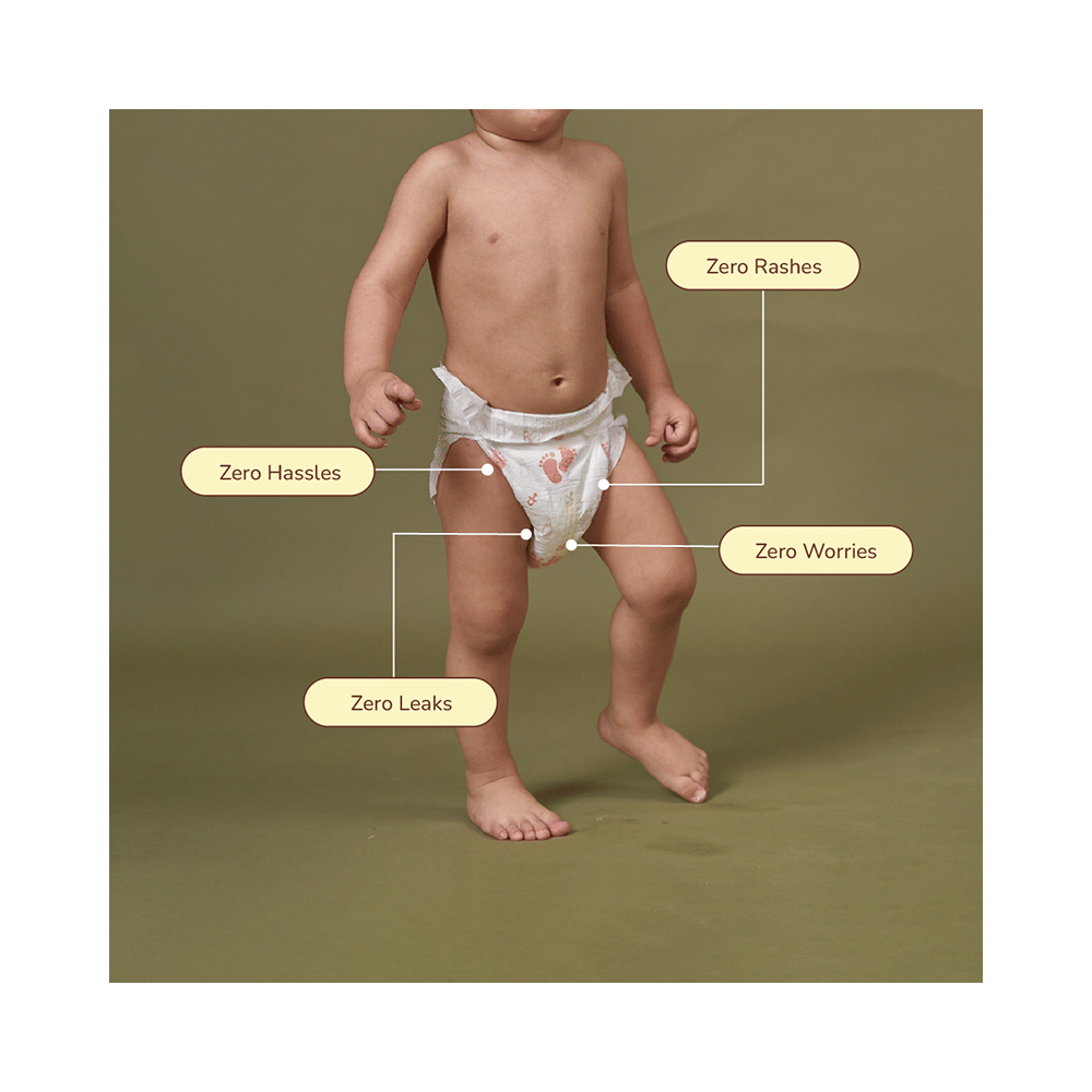 .allter Organic Natural Bamboo Ultra Soft Chemical Free Taped Diaper Large