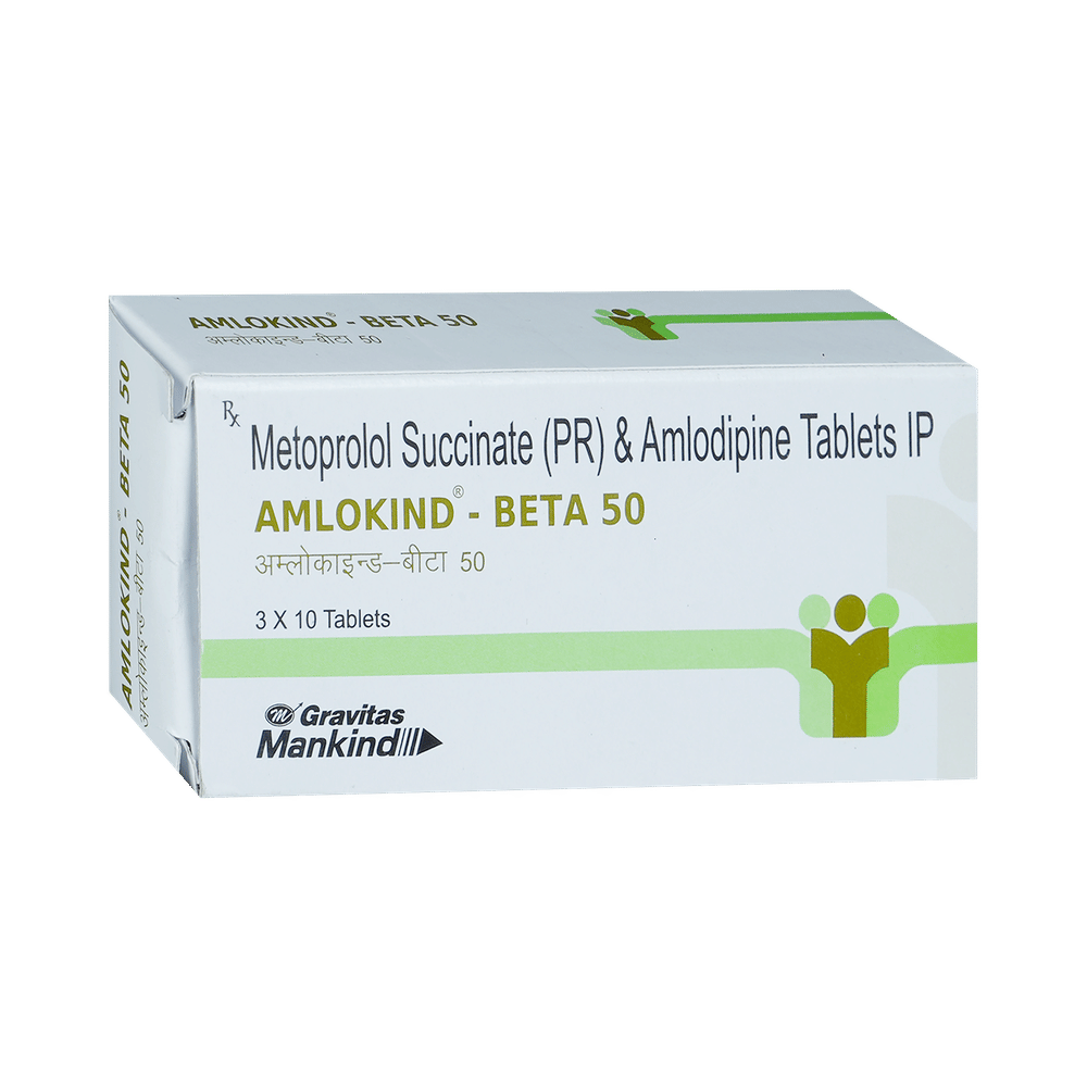 Amlokind-Beta 50 Tablet PR