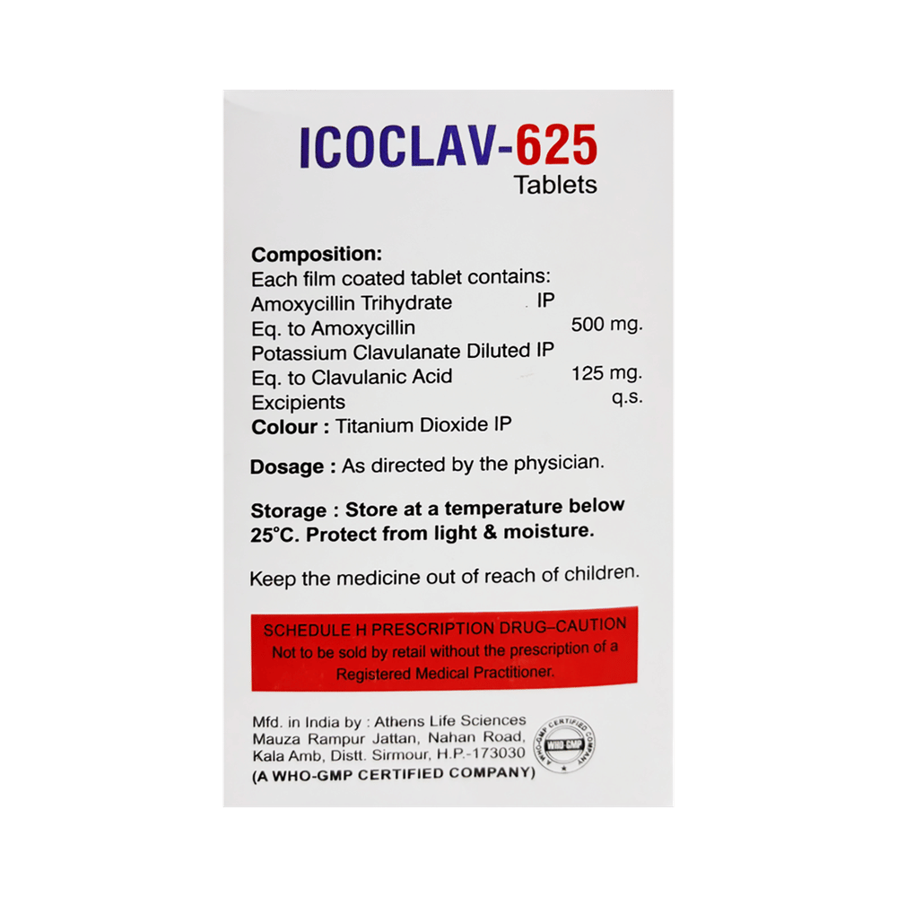 â Icoclav 625 Tablet