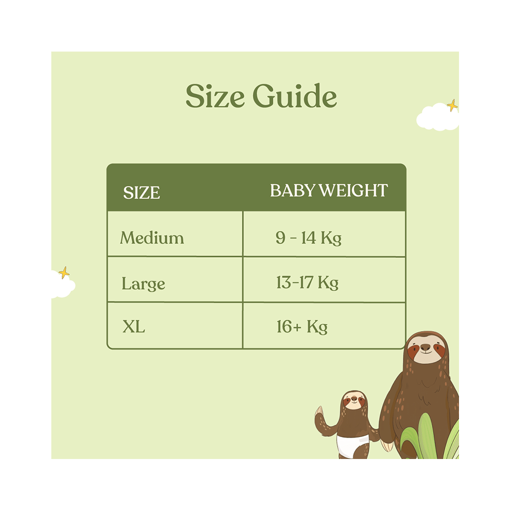 .allter Organic Bamboo Chemical Free Diaper Pant Large