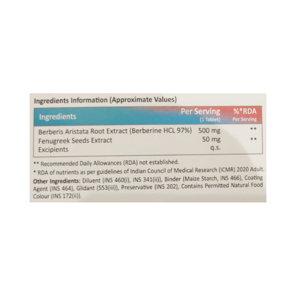 +Pureberb Berberine with Fenugreek Tablet (10 Each)