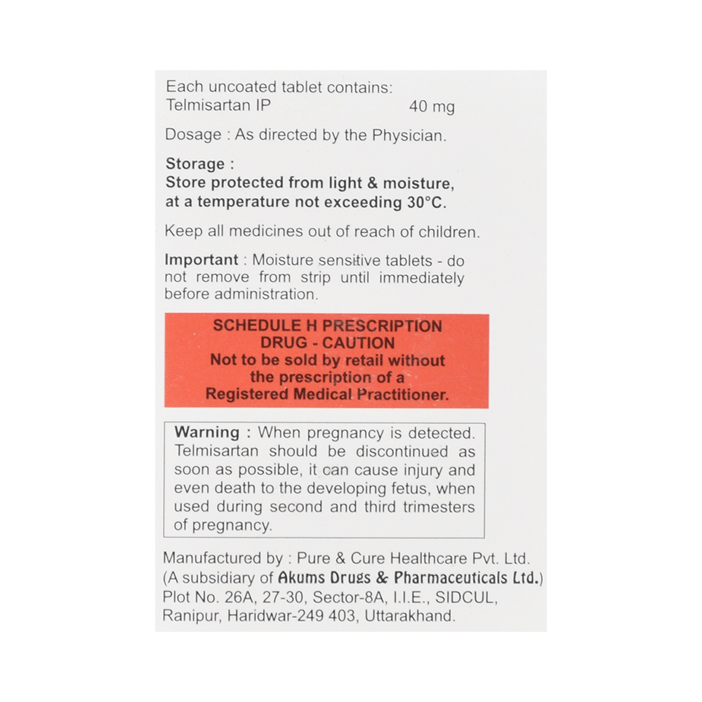 Tesartan 40 Tablet