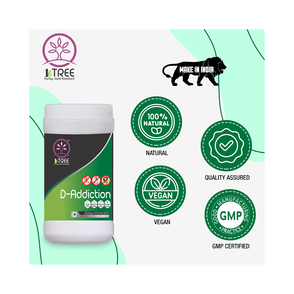 1 Tree Combo Pack of D-Addiction Powder 200gm & D-Addiction+Drops 30ml