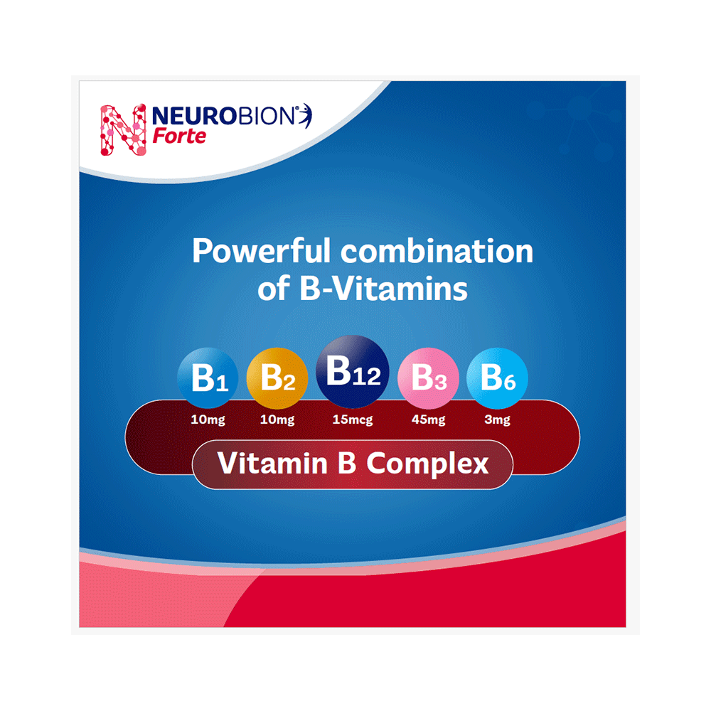 Neurobion Forte Tablet with Vitamin B12 | Helps Manage Numbness and Tingling Sensation Tablet