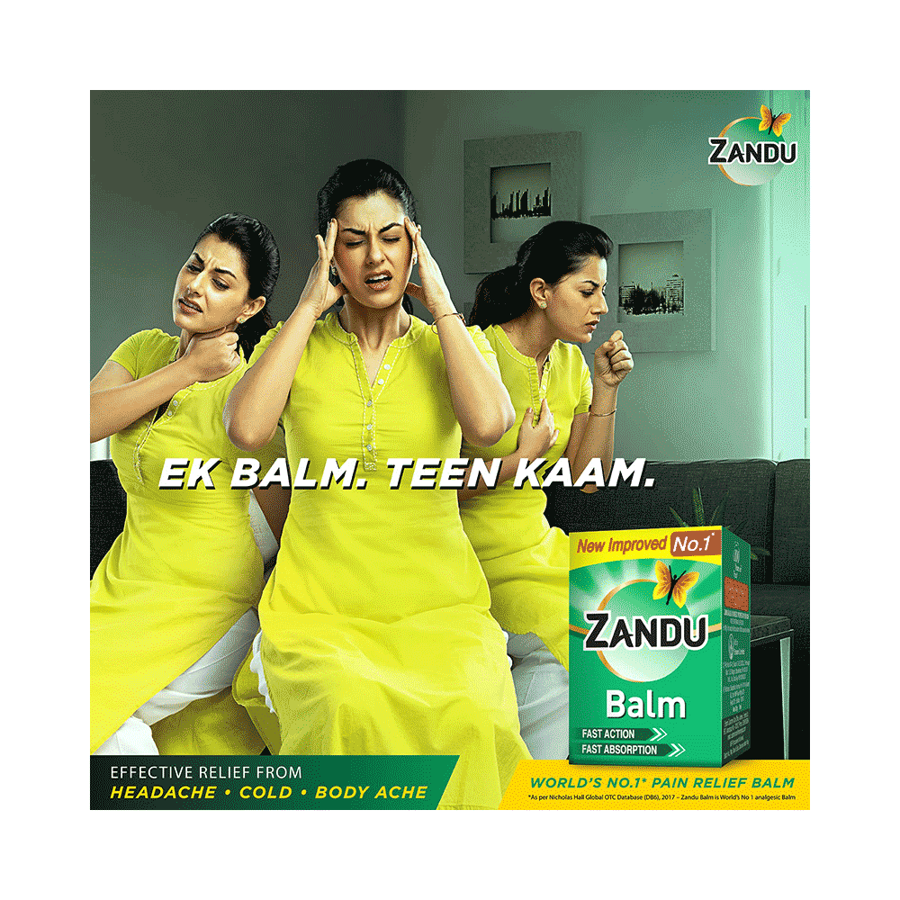 Zandu Balm | Effective Relief from Cold, Headache & Body Ache