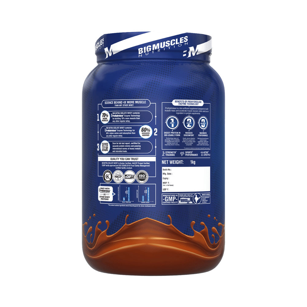 Bigmuscles Nutrition Nitra Isolate Protein Powder Rich Chocolate
