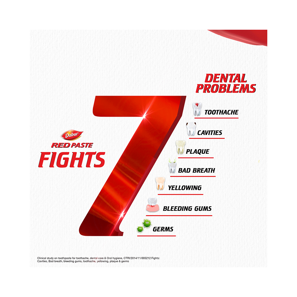 Dabur Red Toothpaste for Healthy Teeth & Gums | Fights Dental Problems