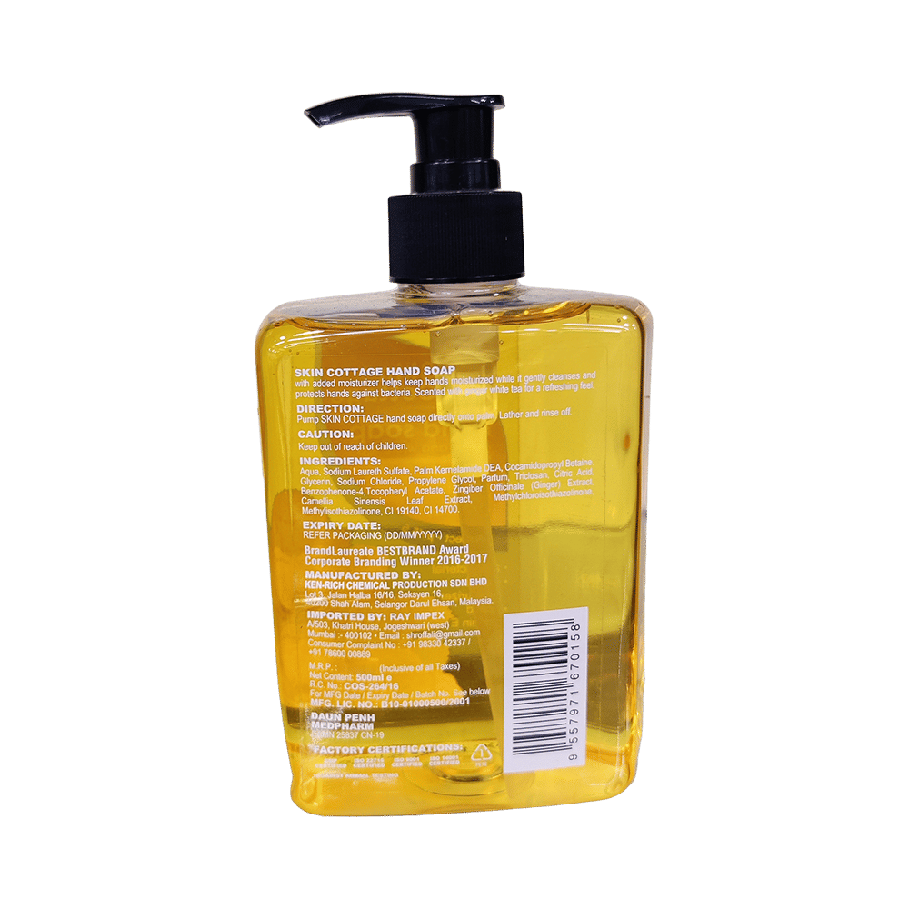Skin Cottage Hand Soap Ginger and White Tea Extracts