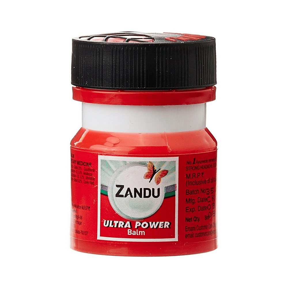Combo Pack of Zandu Balm Ultra Power & Zandu Balm (8ml Each)