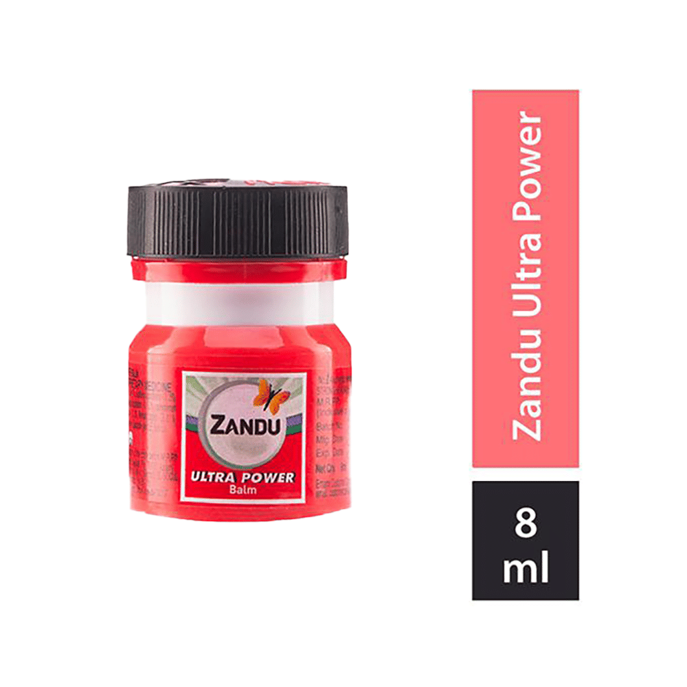Combo Pack of Zandu Balm Ultra Power & Zandu Balm (8ml Each)