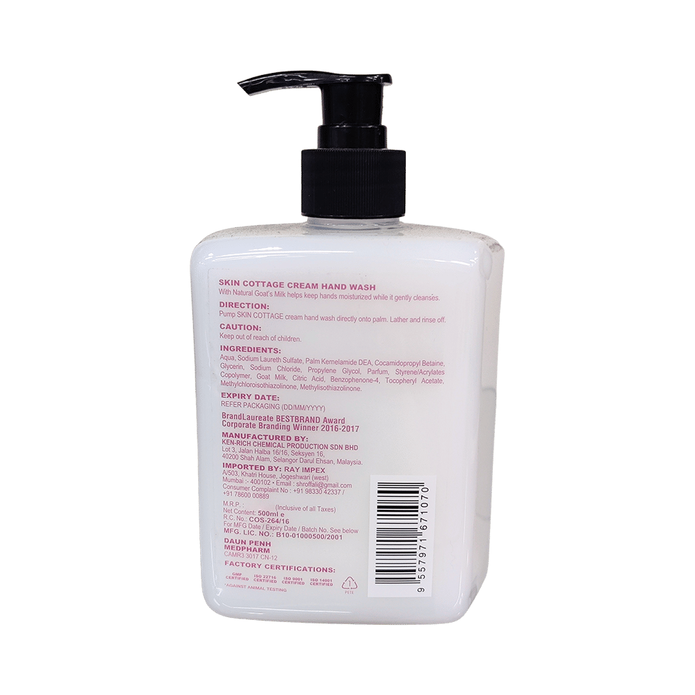 Skin Cottage Cream Hand Wash Goats Milk