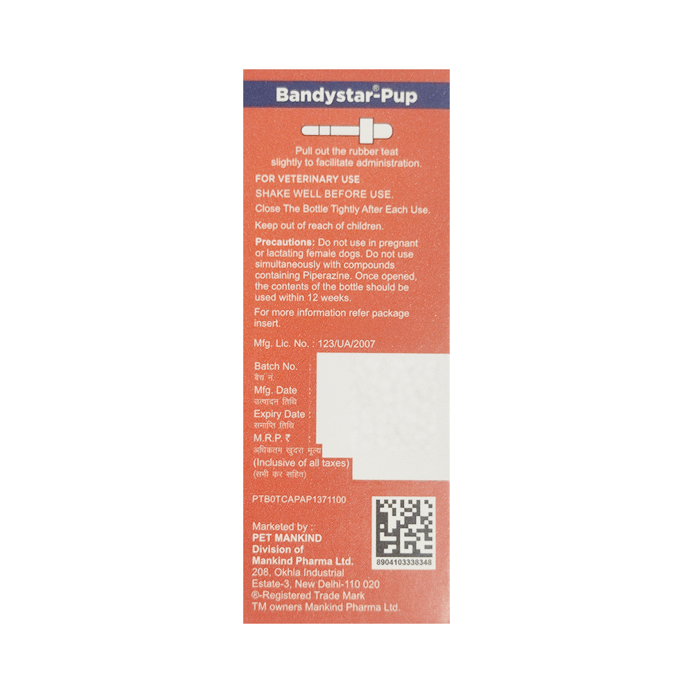 Bandystar Pup Pet Oral Suspension