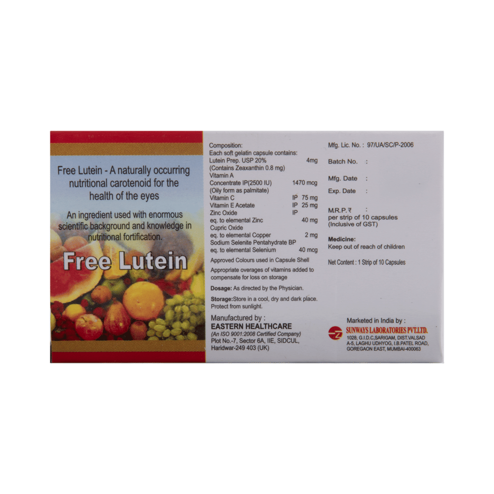 Eye Vital LX Capsule with Lutein, Zeaxanthin, Vitamins & Minerals