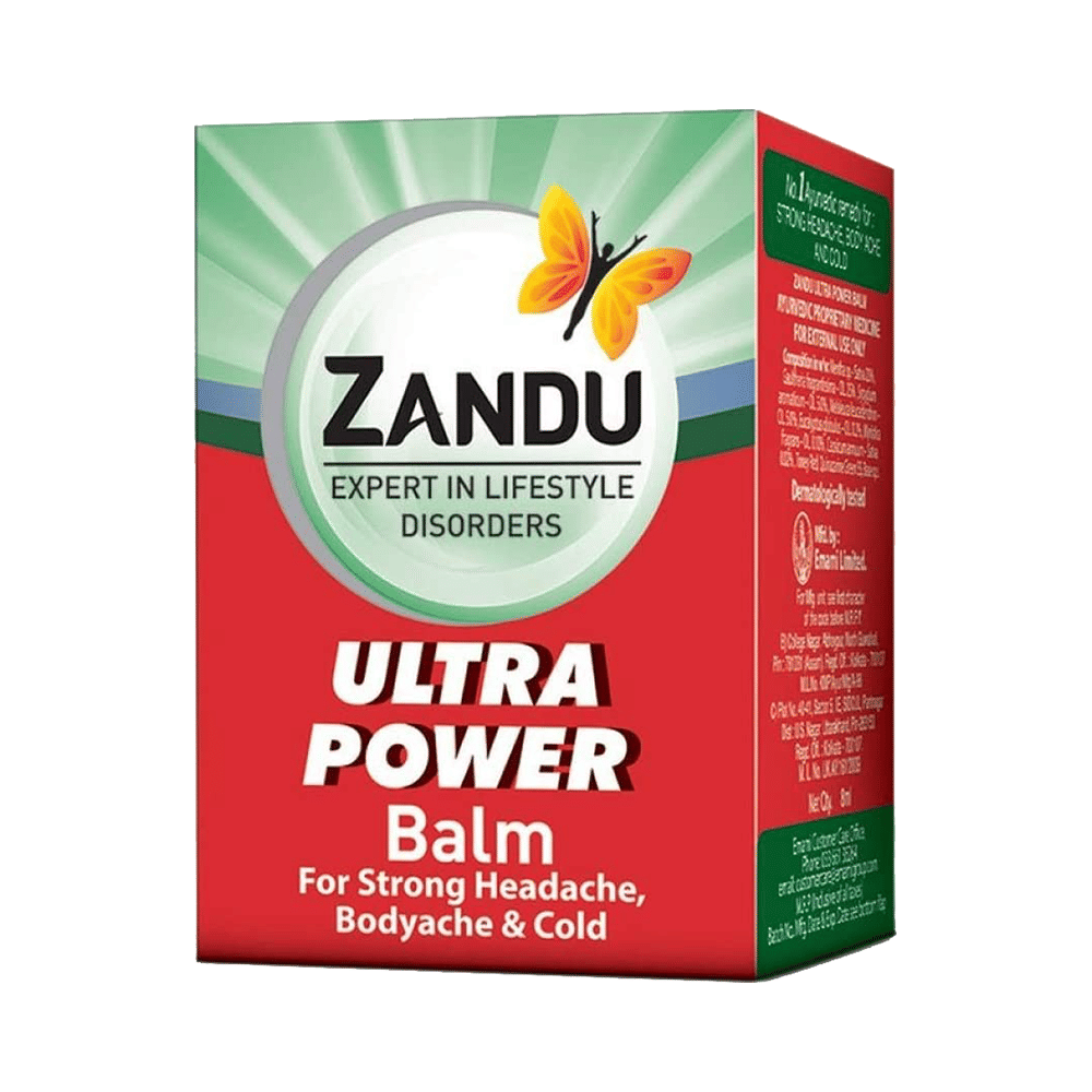 Combo Pack of Zandu Balm Ultra Power & Zandu Balm (8ml Each)