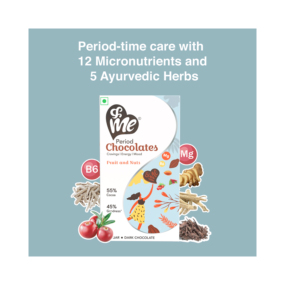& Me Fruit and Nut Period Chocolates