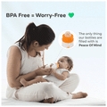 Mylo 2 In 1 BPA Free with Anti-Colic Nipple & Spoon Baby Feeding Bottle (125ml & 250 ml) Lion & Sky Blue thumbnail
