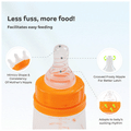 Mylo 2 In 1 BPA Free with Anti-Colic Nipple & Spoon Baby Feeding Bottle (125ml & 250 ml) Lion & Sky Blue thumbnail