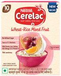 Nestle Cerelac Baby Cereal with Milk (from 10 to 24 Months) | Omega 3 Iron Protein Calcium for Babies | Instant infant Cereal | Wheat Rice Mixed Fruit No Refined Sugar