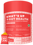 What's Up Wellness Gut Health Gummies | Pre & Probiotic Patented Strain |No Added Sugar(30 Each)