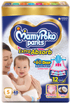 MamyPoko Pants Extra Absorb Upto 60% Absorbent Crisscross Small