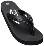 Ortho + Rest Extra Soft Ortho Doctor Arch Support Slippers for Girls & Women's Black 9
