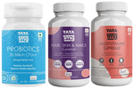 Combo Pack of Tata 1mg Multivitamin Supreme Capsule (60), Hair, Skin & Nails Supreme Capsule (60) & Probiotics 30 Billion CFUs+ Capsule (60)