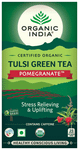 Organic India Tea for Immunity, Antioxidant Support & Stress Relief | Flavour Pomegranate Green Tea