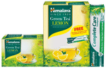 Himalaya Green Tea Sachet (2gm Each) Lemon with Himalaya Complete Care Toothpaste 80gm free