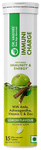 Dr. Vaidya's Immuni Charge, Natural Immunity Booster With Vitamin C, Amla & Zinc Tablet (15 Each) Lemon