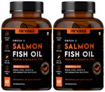 Nirvasa Omega-3 Salmon Fish Oil Triple Strength Capsule (60 Each)