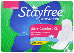 Stayfree Advanced Ultra-Comfort Sanitary Pads with Wings | Size XL