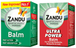 Combo Pack of Zandu Balm Ultra Power & Zandu Balm (8ml Each)