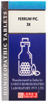 Lord's Ferrum Pic Trituration Tablet 3X