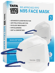 Tata 1mg BIS Approved FFP2 N95 Mask - Head Loop, Premium Face Mask 5 Layer