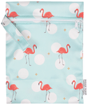 Polka Tots Wet Cloth Pouch Bag Flamingo Bird Design 20 X 25 cm